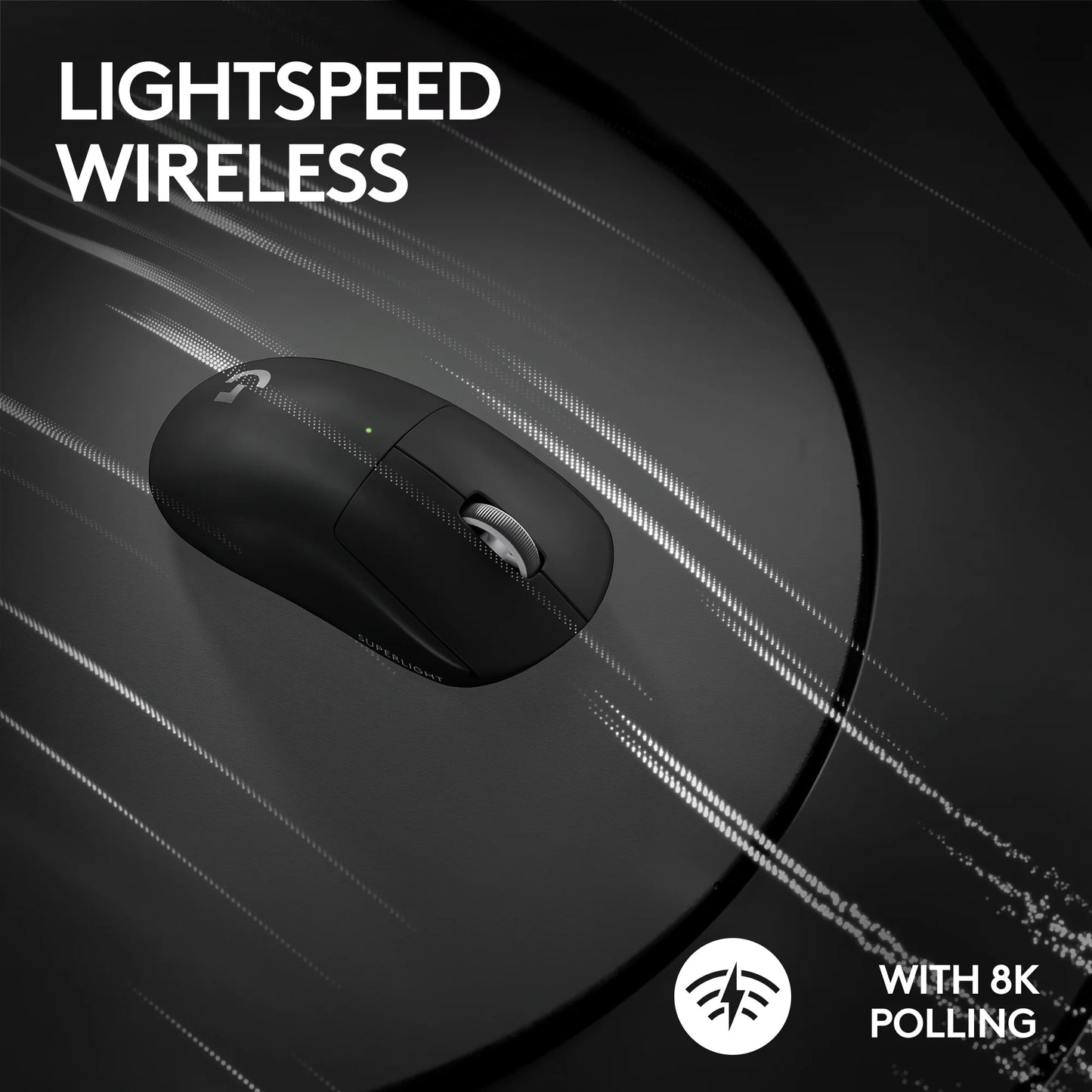 G Pro X Superlight 2 Lightspeed Wireless Gaming Mouse, Lightweight, Black