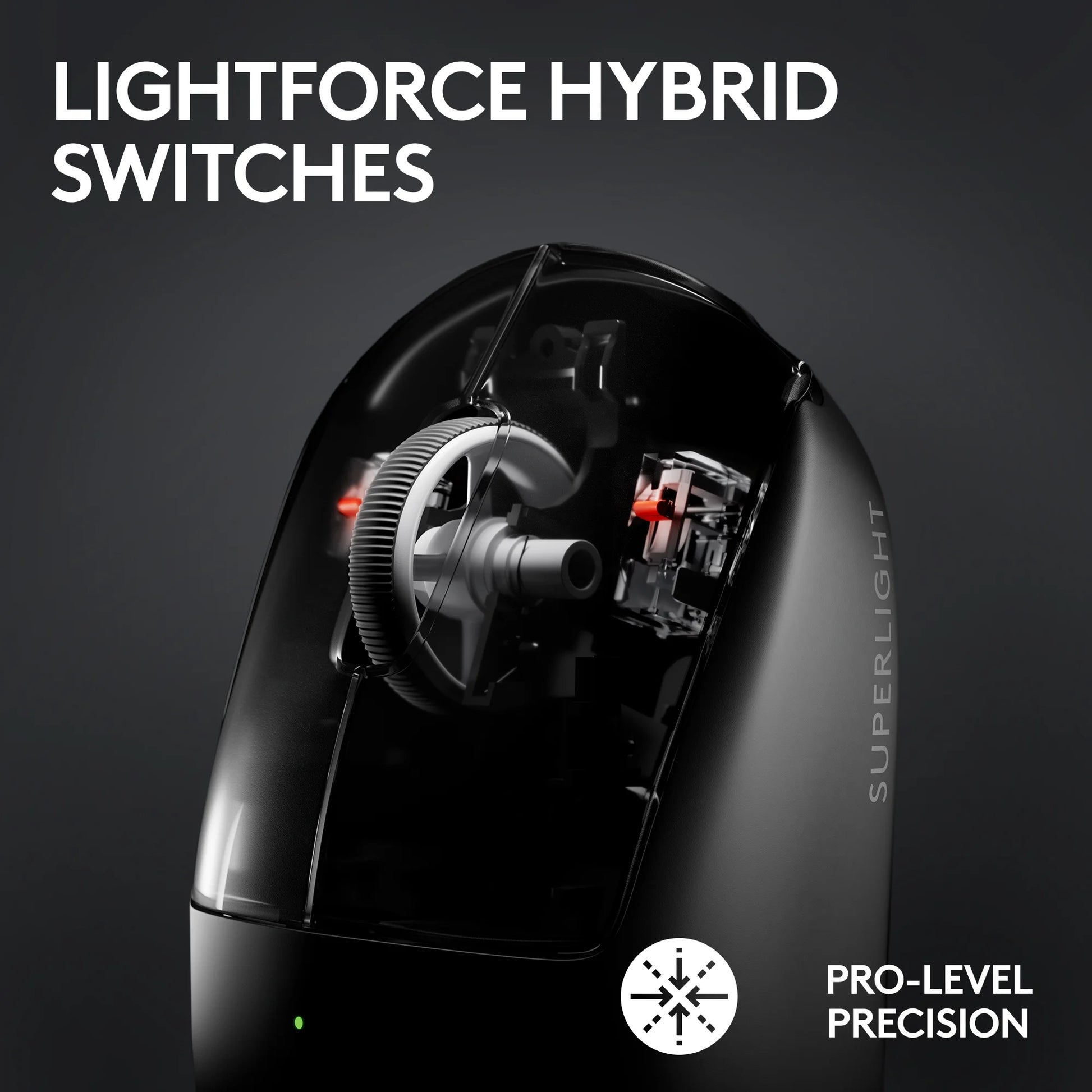 G Pro X Superlight 2 Lightspeed Wireless Gaming Mouse, Lightweight, Black