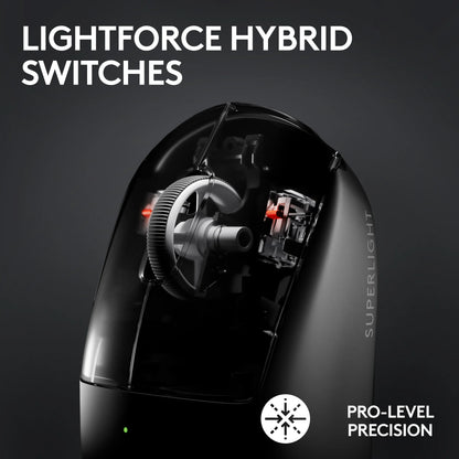 G Pro X Superlight 2 Lightspeed Wireless Gaming Mouse, Lightweight, Black