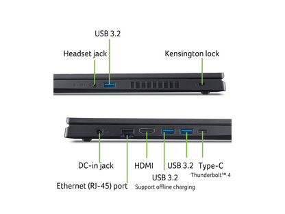 Nitro V - 15.6" Geforce RTX 4050 Laptop GPU - Intel Core I7-13620H - 16GB Memory - 1 TB Pcie SSD - Windows 11 Home 64-Bit - Gaming Laptop - 144 Hz IPS (ANV15-51-75HE )