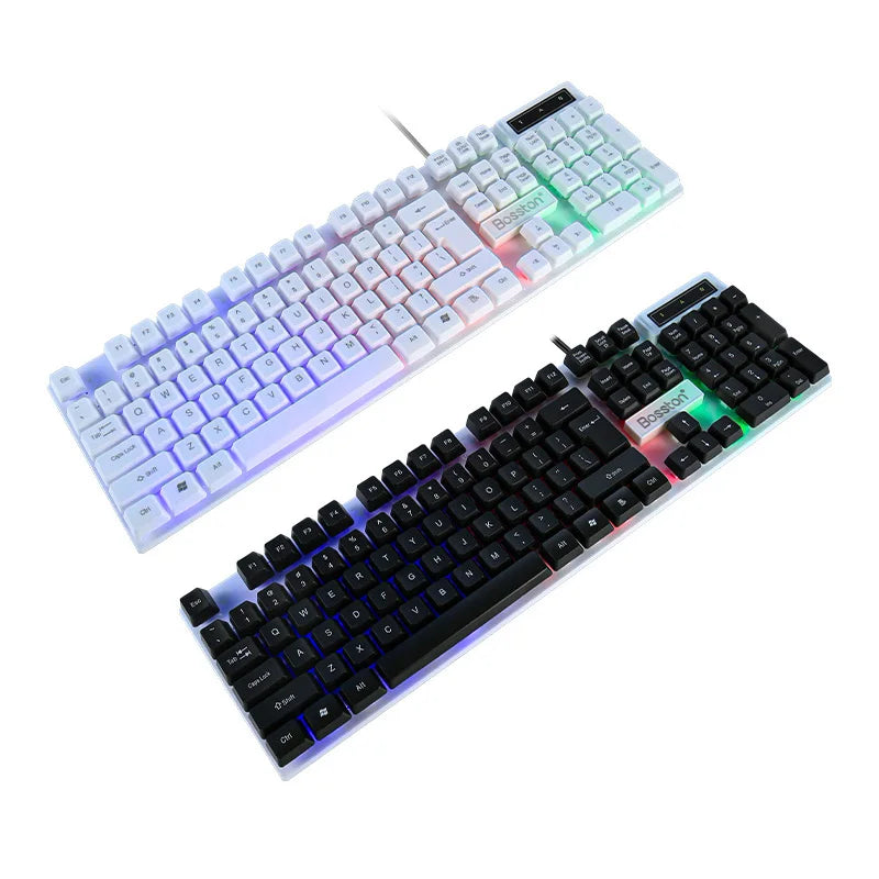 RGB Backlit Mechanical-Feel Keyboard Sync Your Style Devices and Accuracy for Gaming Pc Home Office Computer External Notebook