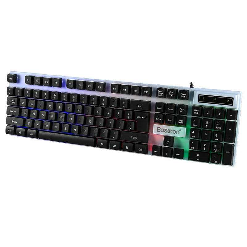 RGB Backlit Mechanical-Feel Keyboard Sync Your Style Devices and Accuracy for Gaming Pc Home Office Computer External Notebook