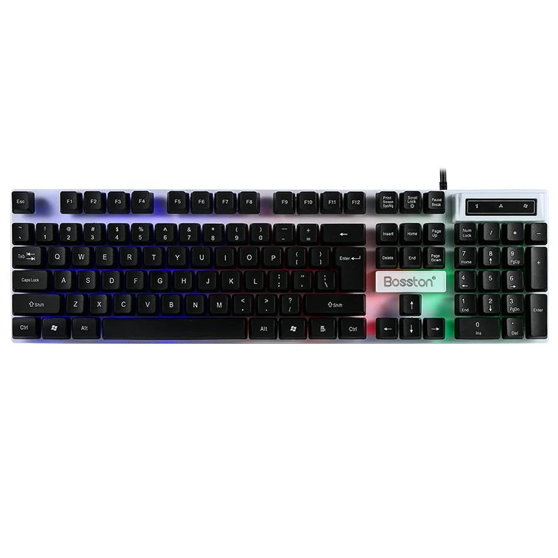 RGB Backlit Mechanical-Feel Keyboard Sync Your Style Devices and Accuracy for Gaming Pc Home Office Computer External Notebook