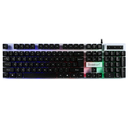 RGB Backlit Mechanical-Feel Keyboard Sync Your Style Devices and Accuracy for Gaming Pc Home Office Computer External Notebook