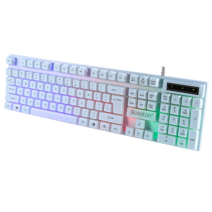 RGB Backlit Mechanical-Feel Keyboard Sync Your Style Devices and Accuracy for Gaming Pc Home Office Computer External Notebook