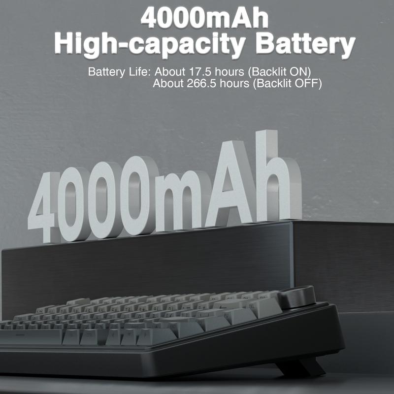 OFFICIAL AULA F75 Pro Wireless Mechanical Keyboard, 75% Hot-Swappable, USB Charging, RGB Backlight, PBT Side-Printed Keycaps, Gaming Keyboard, Office, Multimedia Scroll Wheel, Creamy Keyboards Office Accessories Pc Accessories Fathersdaygift