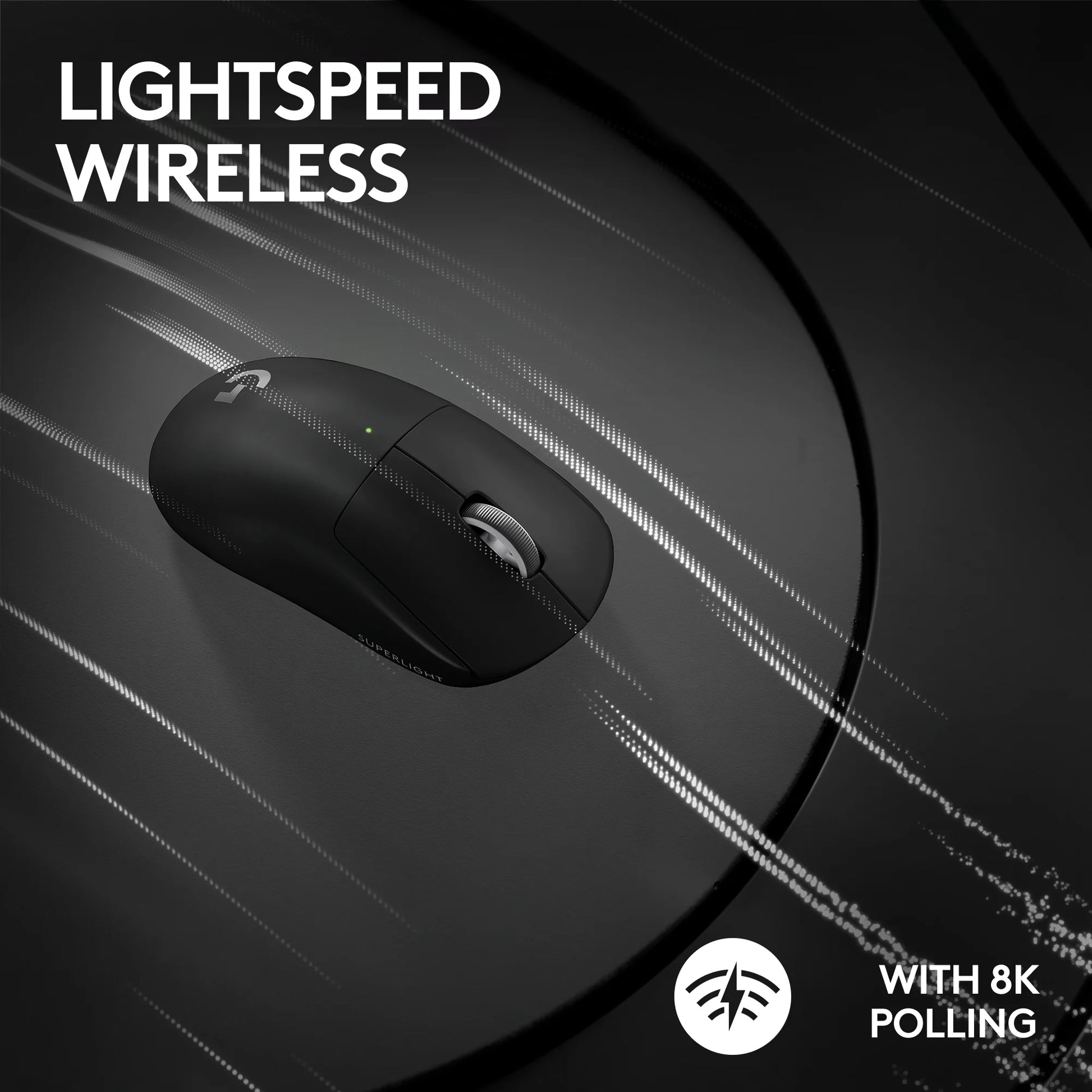 G Pro X Superlight 2 Lightspeed Wireless Gaming Mouse, Lightweight, Black